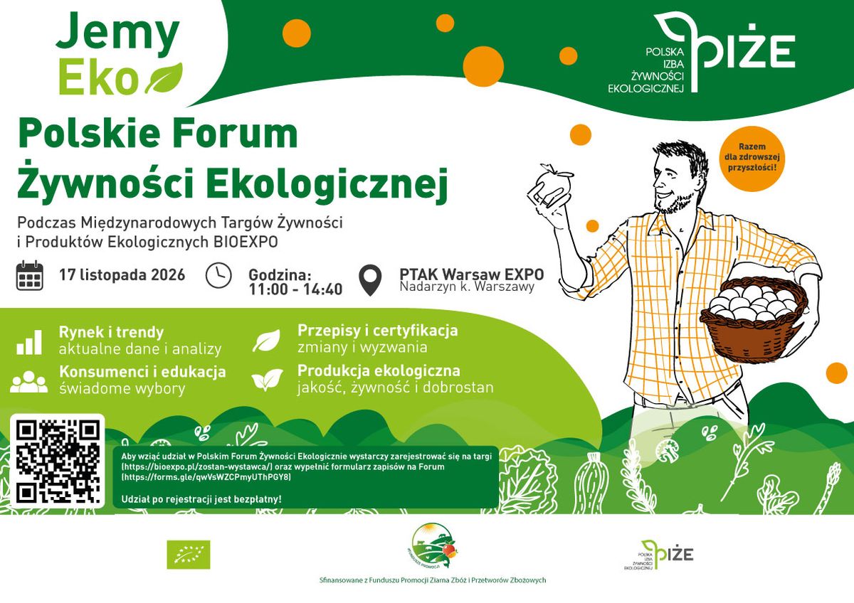 Polskie Forum Żywności Ekologicznej 2026 – inspiracje, praktyka i przyszłość rynku BIO