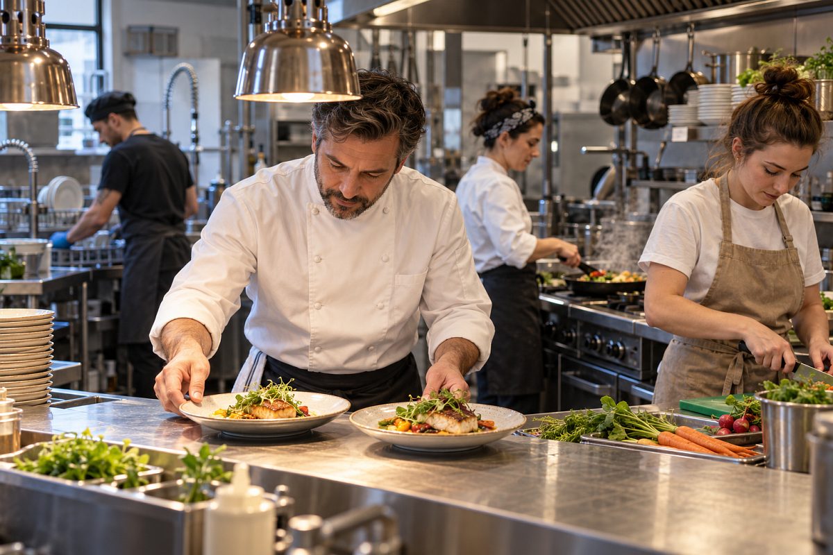 Kto pracuje w kuchni restauracyjnej? Role szefa kuchni, kucharzy i pomocników